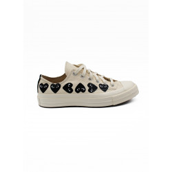 Baskets converse basse X Comme des Gar ons Play Blanc