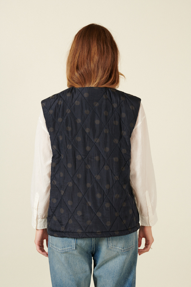 gilet bleu marine maison de soil