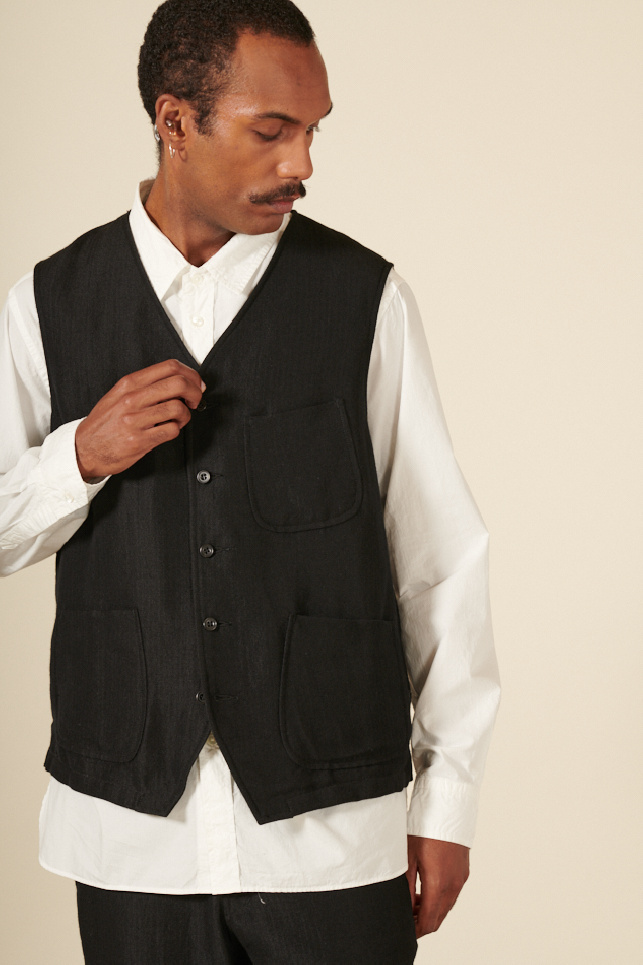 sleeveless jacket sage de cret