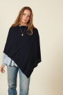 cape, navy blue and black poncho style