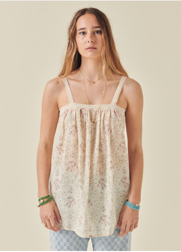 Green The Dylan Tank Top in Light Mauve – TULAROSA